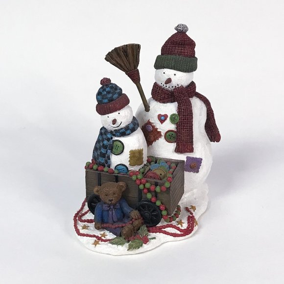 Lang and Wise Collectibles "Frosty Buttons" Figurine, 1999 First Edition #2, Vtg - Picture 2 of 12